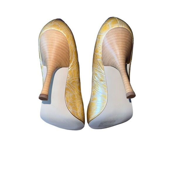 Enzo Angiolini Maylie Medium Beige Patent Leather Peep Toe Heel Womens Sz 10 NEW - Picture 9 of 11